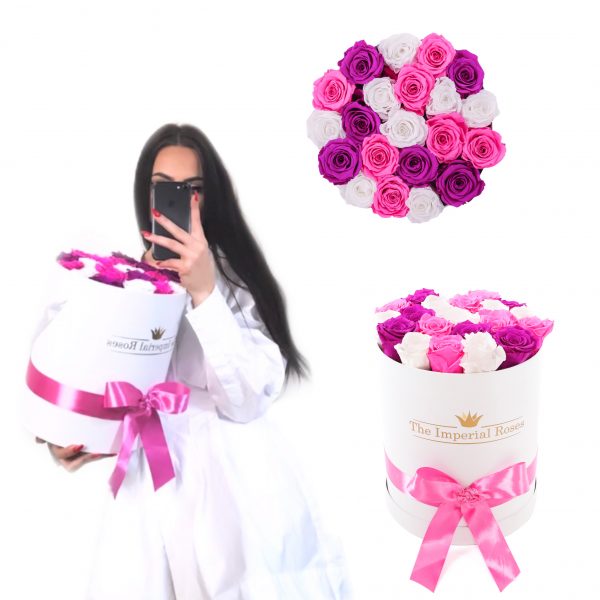 3 color pink box
